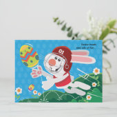 Invitation De Football Bunny Pâques (Debout devant)