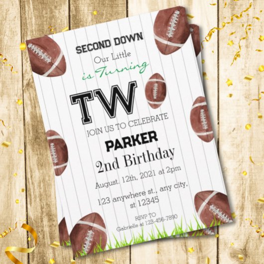 Invitation de football de deuxième année