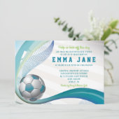 Invitation de football en TURQUOISE (Debout devant)