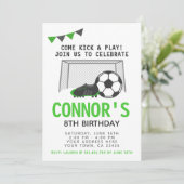 Invitation de football, fête d'anniversaire sporti (Debout devant)