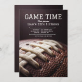 Invitation de football Game Time (Devant / Derrière)