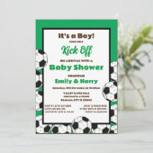 Invitation de football modifiable (Debout devant)