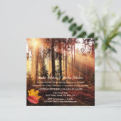 Invitation de forêt enchantée d'automne pour après (Debout devant)