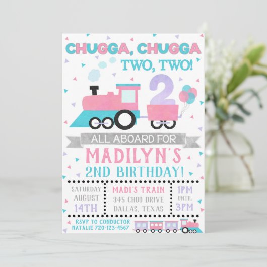 Invitation de formation de fille, Chugga Cugga DEU (Debout devant)