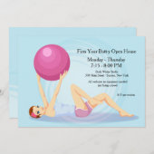 Invitation de forme physique de boule d'exercice (Devant / Derrière)