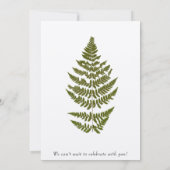 Invitation de fougères des bois (Dos)