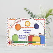 Invitation de fournitures de peinture (Debout devant)