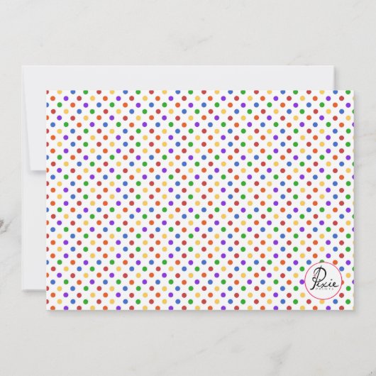 Invitation de fournitures de peinture (Dos)