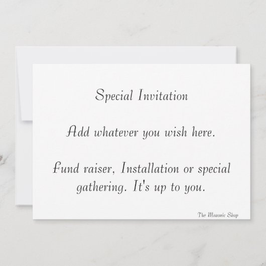 Invitation de FRÈRES (Dos)