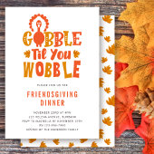 Invitation de Friendsgiving Faites du Gouzi Gouzi 
