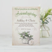 Invitation de Friendsgiving - thanksgiving (Debout devant)