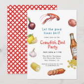 Invitation de friture de crevettes d'été aux fruit (Devant / Derrière)