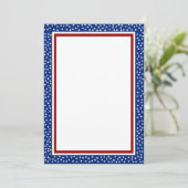 Invitation de frontière de bannière étoilée (Debout devant)