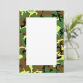 Invitation de frontière de camouflage (Debout devant)