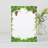 Invitation de frontière de vigne (Debout devant)