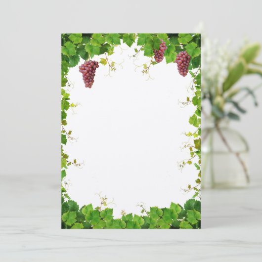 Invitation de frontière de vigne (Debout devant)