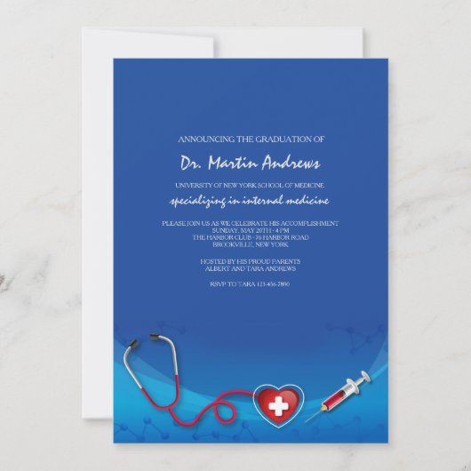 Invitation de frontière médicale (Devant)