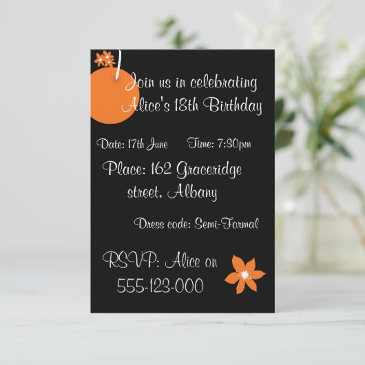 Invitation de fruits d'été (Debout devant)