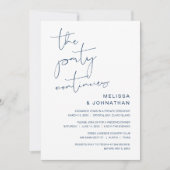 Invitation de fuite de mariage, La fête continue (Devant)