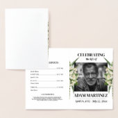 Invitation de funérailles Célébration de la vie Fl (Affichage)