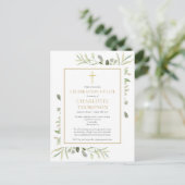 Invitation de funérailles commémoratives Greenery  (Debout devant)