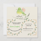 Invitation de future mariée | Brida florale person (Devant)