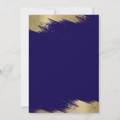 Invitation de gala bleu or événement formel (Dos)