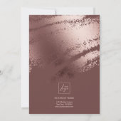 Invitation de gala d'affaires modifiable en bronze (Dos)