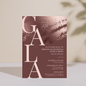 Invitation de gala d'affaires modifiable en bronze