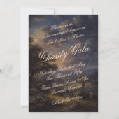 Invitation de gala de charité noir cravate vintage (Devant)