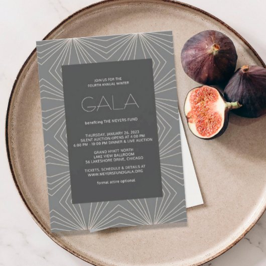 Invitation de gala géométrique moderne
