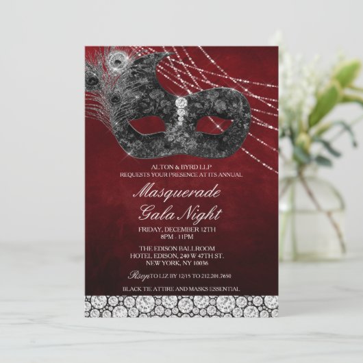 Invitation de Gala Masquerade Business (Debout devant)