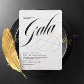 Invitation De Gala Minimaliste Scripty