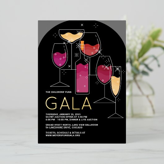 Invitation de Gala moderne (Debout devant)