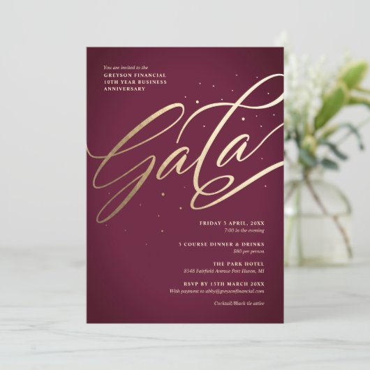 Invitation de Gala moderne (Debout devant)