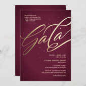 Invitation de Gala moderne (Devant / Derrière)