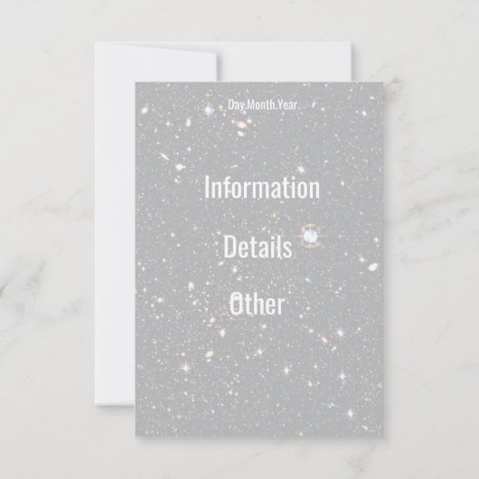 invitation de galaxie (Dos)