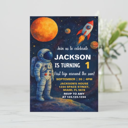 Invitation de Galaxy Rocket Party (Debout devant)