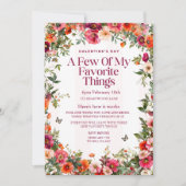 Invitation de Galentine à la Saint-Valentin Floral (Devant)