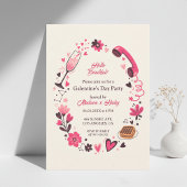 Invitation de Galentine's au brunch Waffle