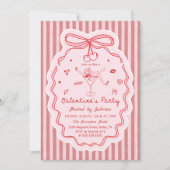 Invitation de Galentine's Day dessinée à la main d (Devant)