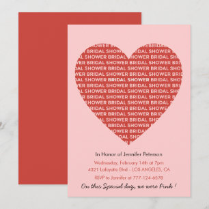 Invitation de galentines pour une fête de mariage 