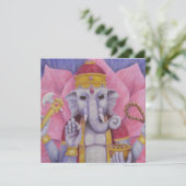 Invitation de Ganesh ou carte plate (Debout devant)
