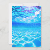 Invitation De Garçon Amusant Ado Adulte Pool Party Sweet 16 A (Dos)