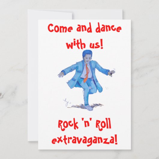 invitation de garçon de nounours (Devant)