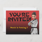 Invitation de garçon de TKD (Devant)