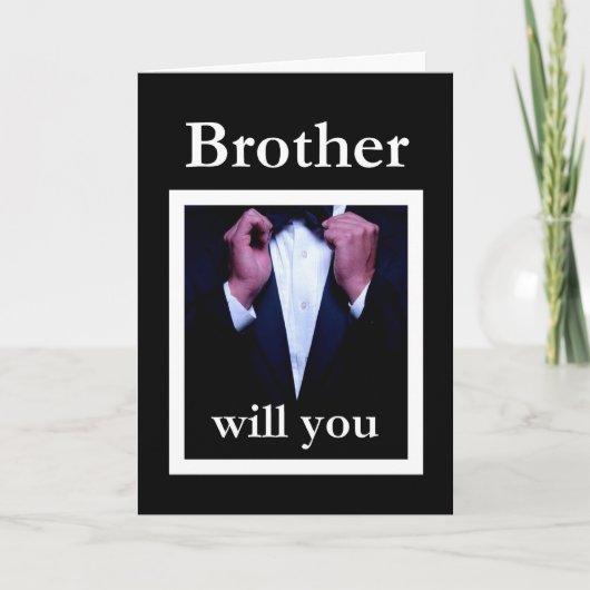 Invitation de garçon d'honneur au mariage - INFORM (Devant)