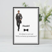 Invitation de garçon d'honneur de mariage (Debout devant)