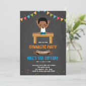 Invitation de garçon gymnastique (Debout devant)