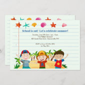 Invitation de garçons d'été (Devant / Derrière)